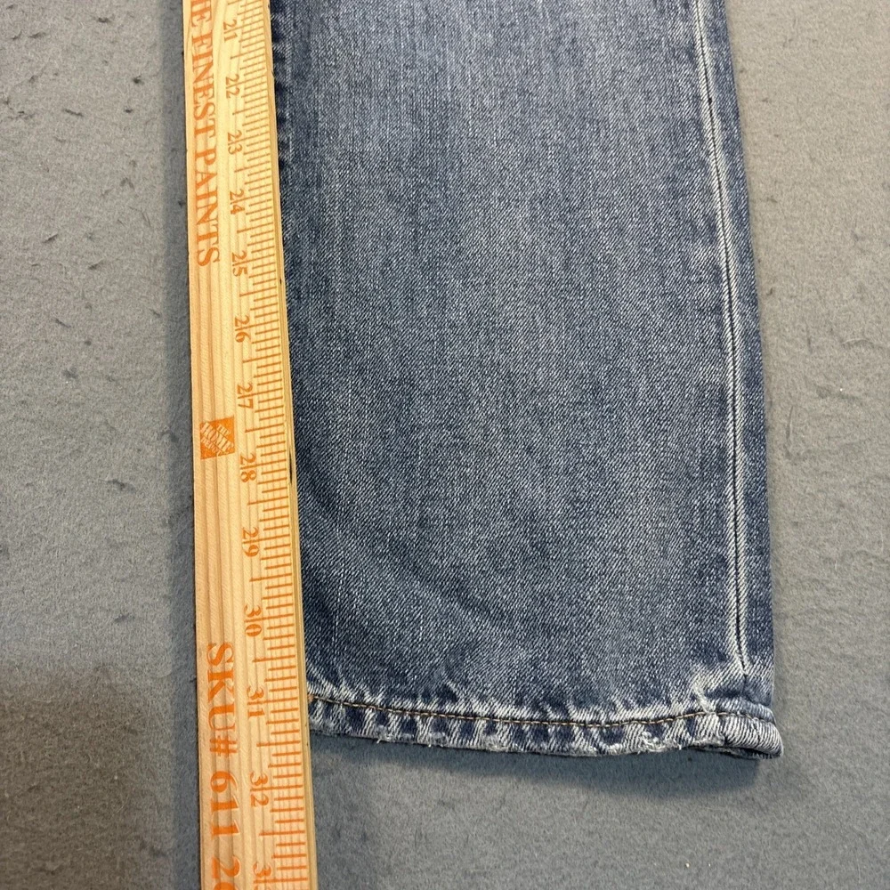 Polo Ralph Lauren Jeans Men 26x30  BLUE Relaxed Straight Patches Distressed NWT